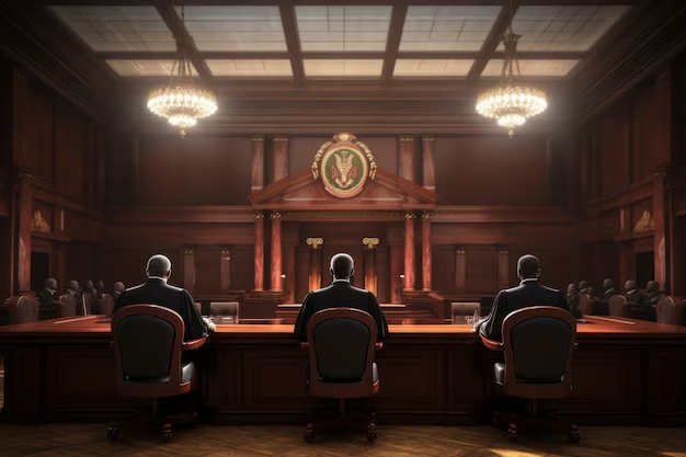 Court Room with 3 Judges